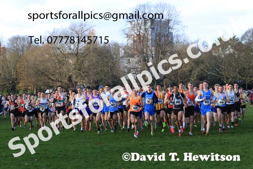 Junior Men (Under-20s), 2023 British Athletics Cross Challenge, Sefton Park, Liverpool. Photo: David T. Hewitson/Sports for All Pics